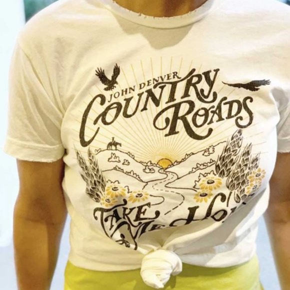 John Denver Country Roads take me home Graphic tee - Picture 2 of 4